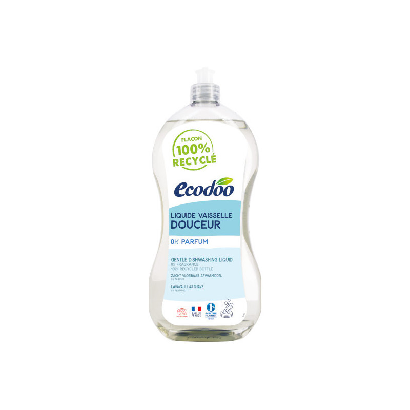Liquide vaisselle main douceur 0% parfum 1L Ecodoo