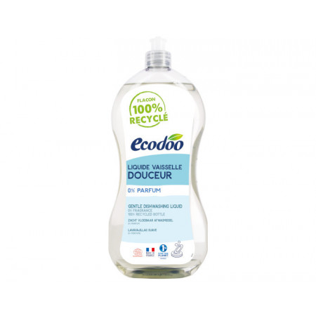 Liquide vaisselle main douceur 0% parfum 1L Ecodoo