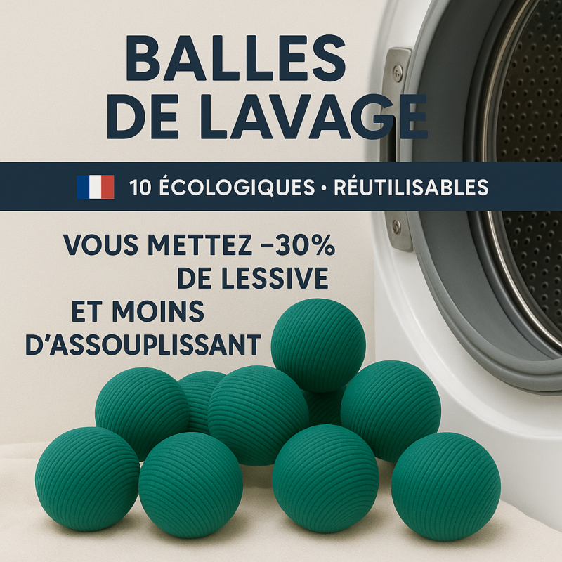 Balles de lavage et battoirs