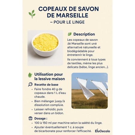 Copeaux de savon de Marseille