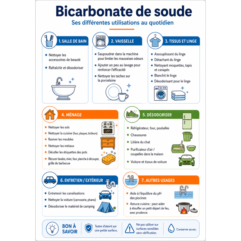 Bicarbonate de soude alimentaire