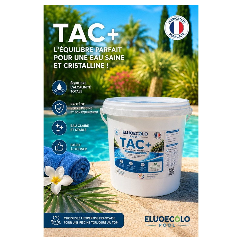 TAC+ réhausseur d'alcalinité totale piscine (3 ou 6kg)
